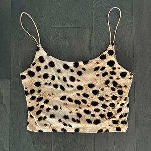 Aritzia Leopard Micro Tank